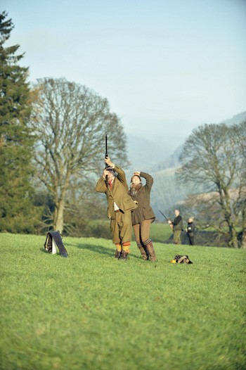 Game shooting at Lake Vyrnwy, Powys