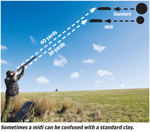 Clay shooting - Midi target