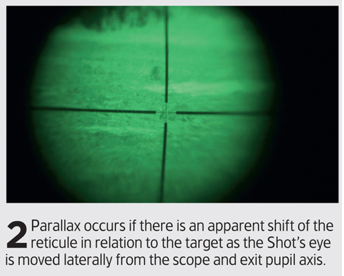 parallax adjustment in rifle scope 