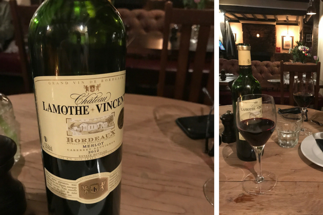 Bottle of claret