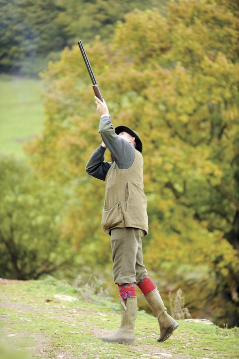 Good form and balance when shooting 