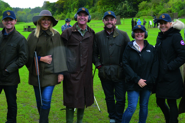 celebs at charity clay shoot