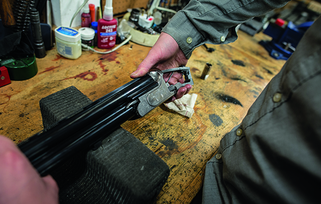 Cleaning a gun