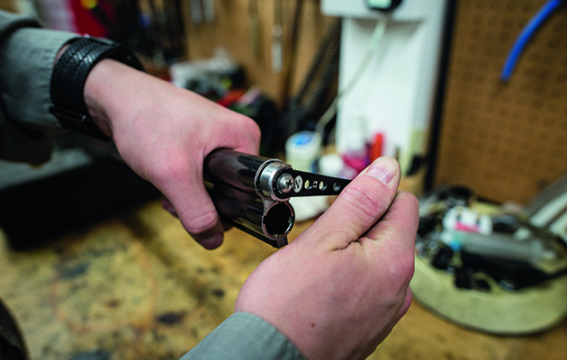 Cleaning a gun