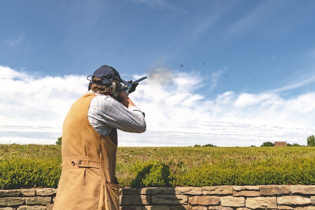 grouse shooting from a butt