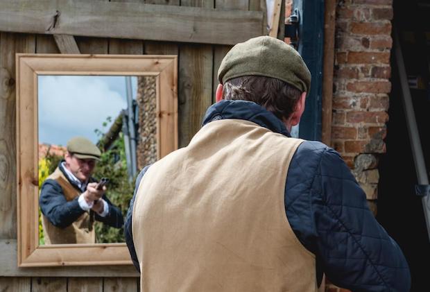 practising shooting during lockdown