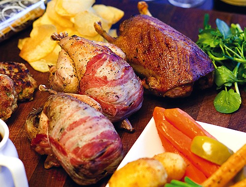 Game recipe: Grouse, pheasant and mallard roast