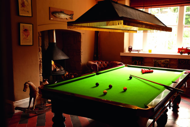 games room at Felin Newydd House