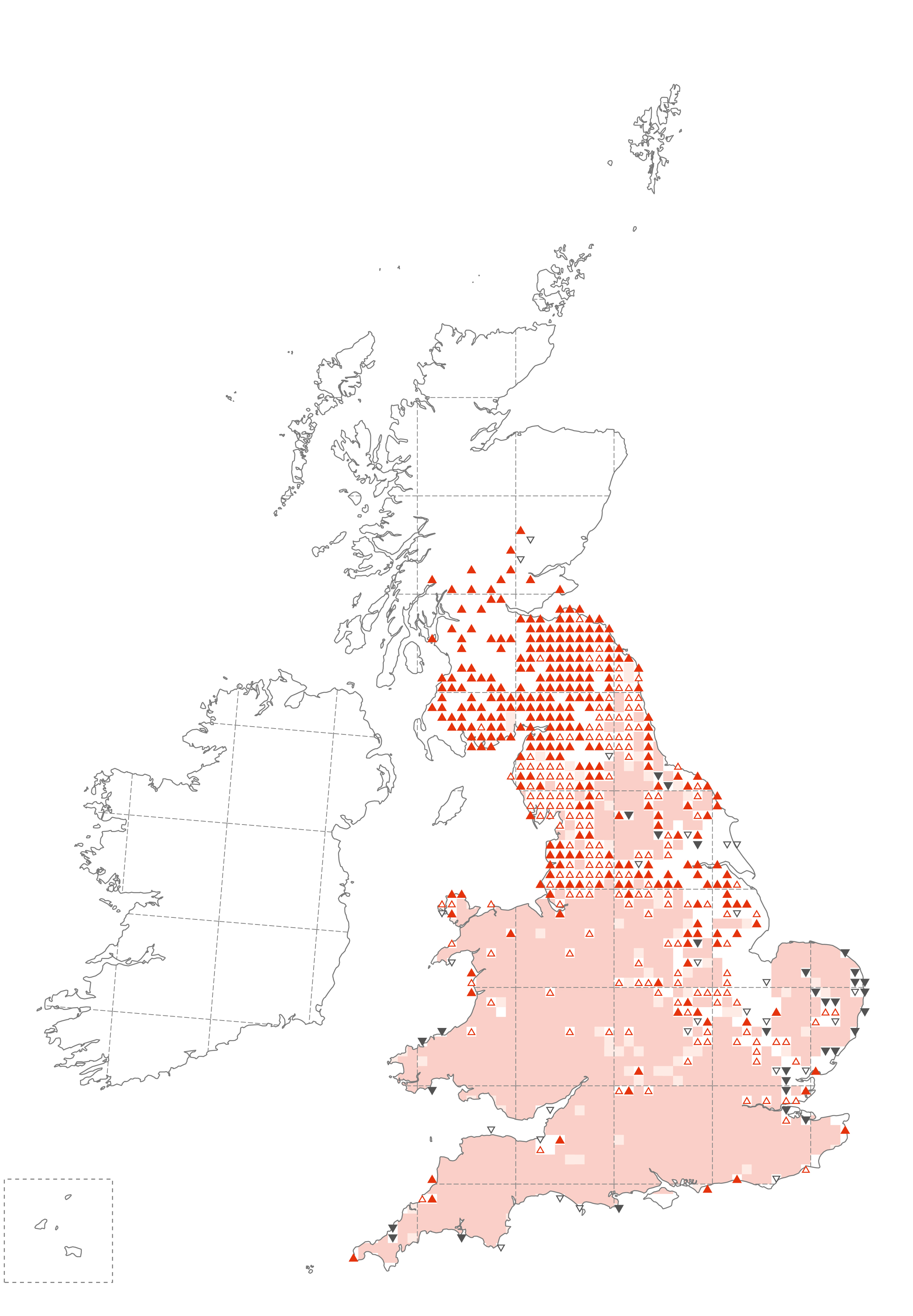 Nuthatch populations in UK 