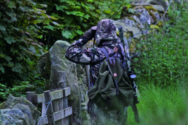 man in camoflage deer stalking