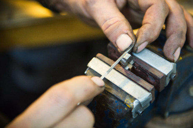 Gunsmith at work 