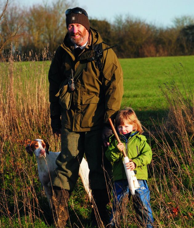English pointer at shoot 