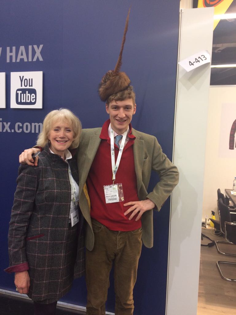 Man in hunting hat 