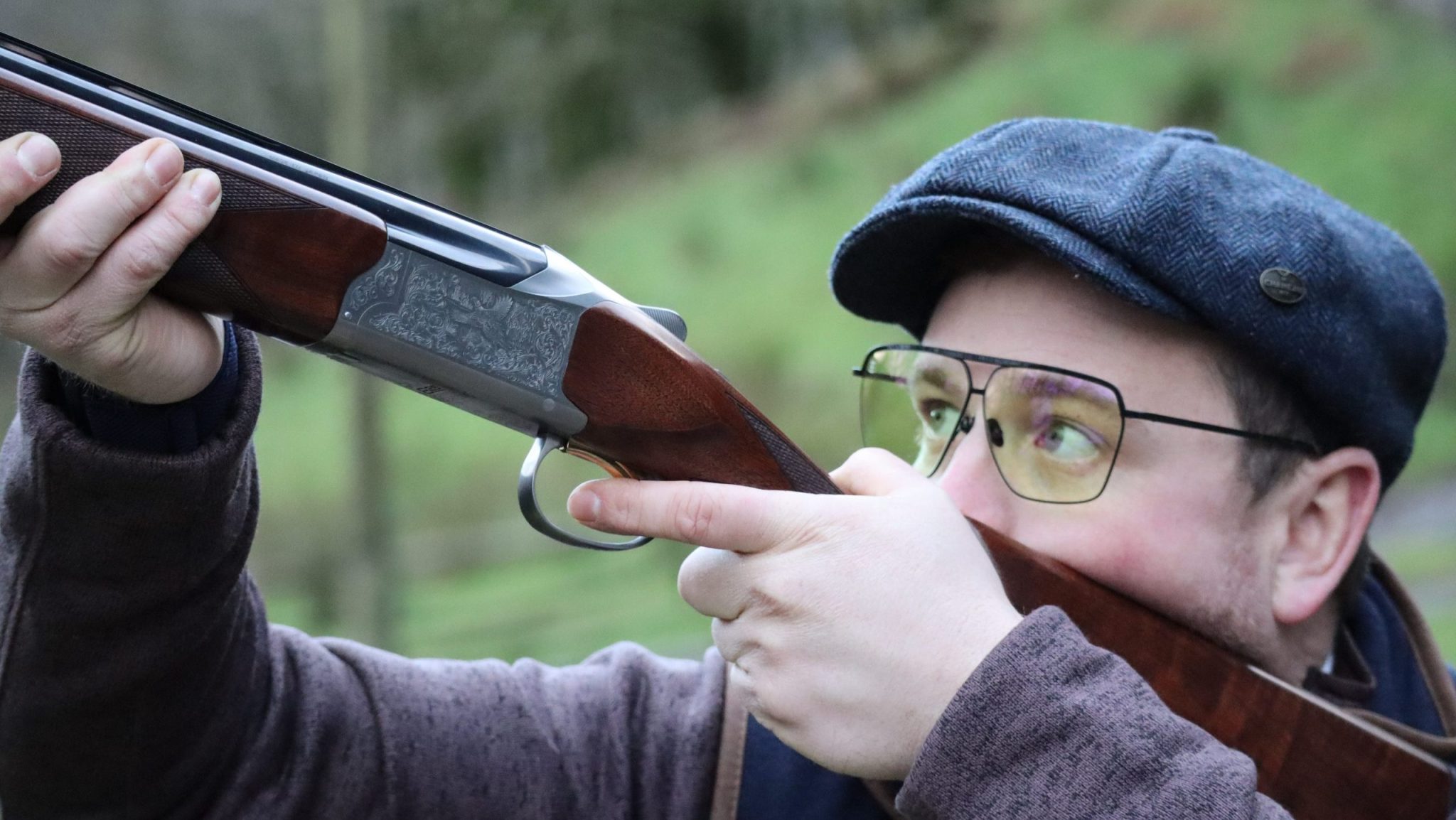Man shooting the Browning 825 Game