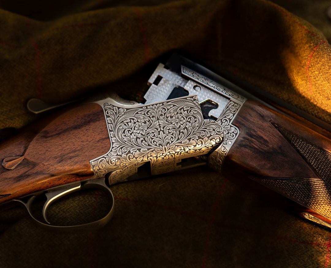 Browning B525 Exquisite : deep engravings and fancy woods