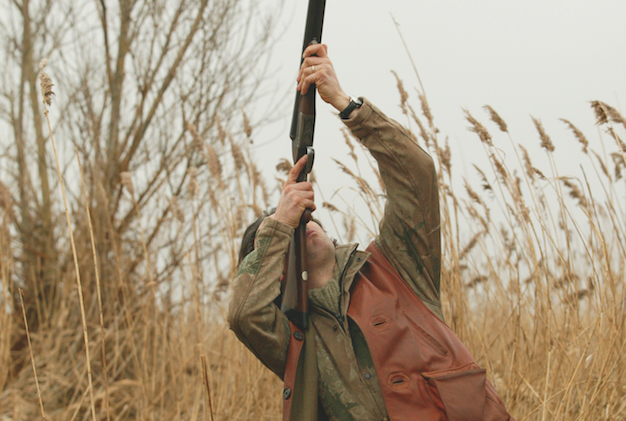 shooting with a shotgun 