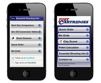 Just Cartridges releases shooting App for iPhone