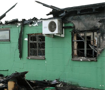 Arson attack on Suffolk shooting club
