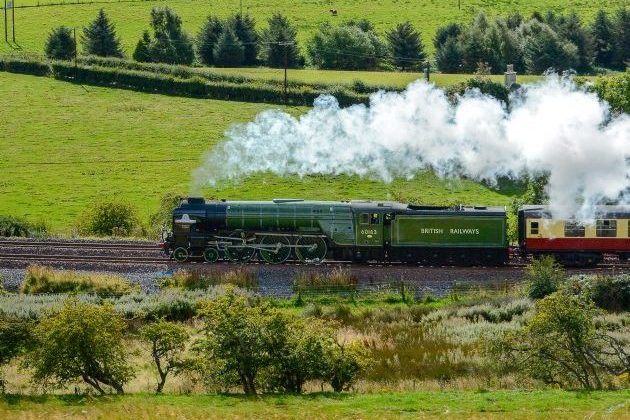 steam train in Borders