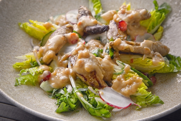 Partridge satay salad