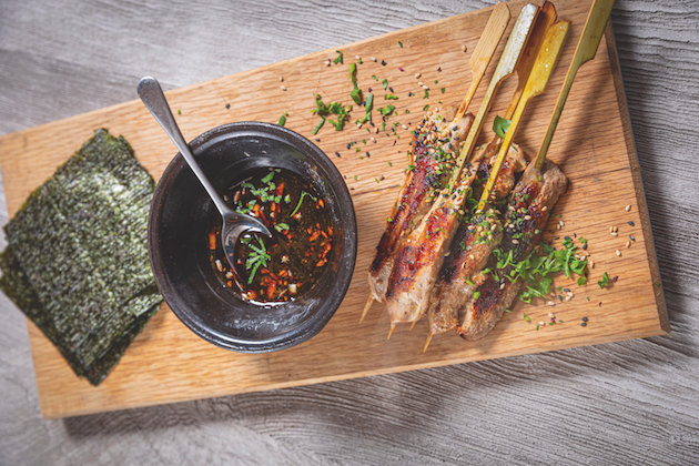 pheasant satay sticks 