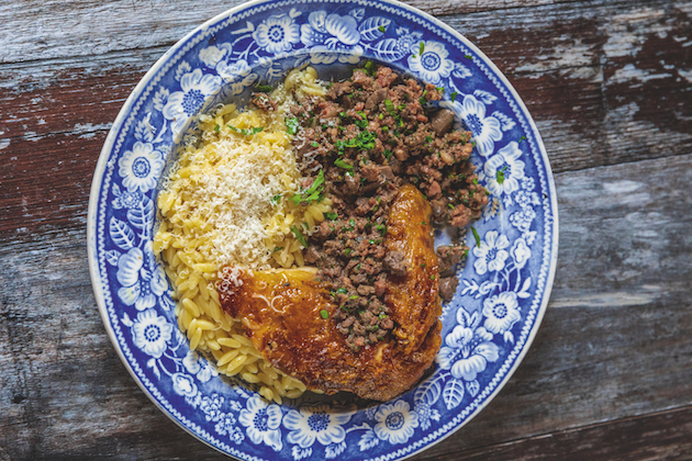 A recipe for Italian-style guinea fowl