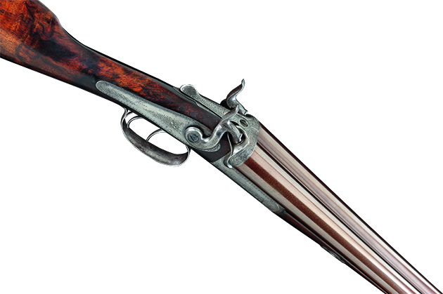 A 12-bore top-lever hammergun 