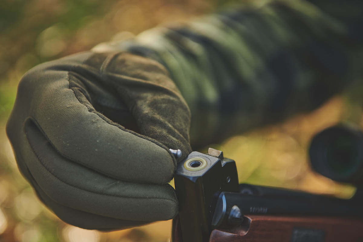 putting pellet into air rifle