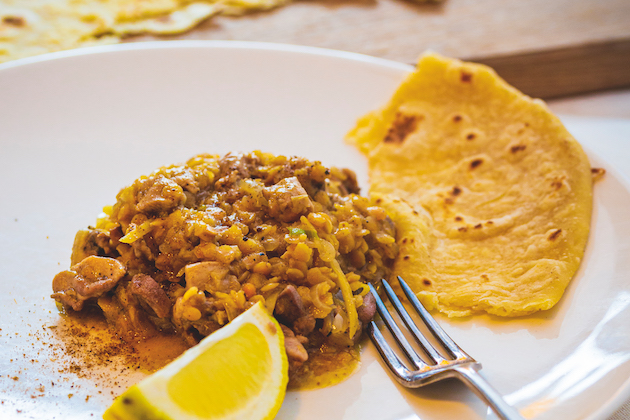 A recipe for a buttery rabbit dhal