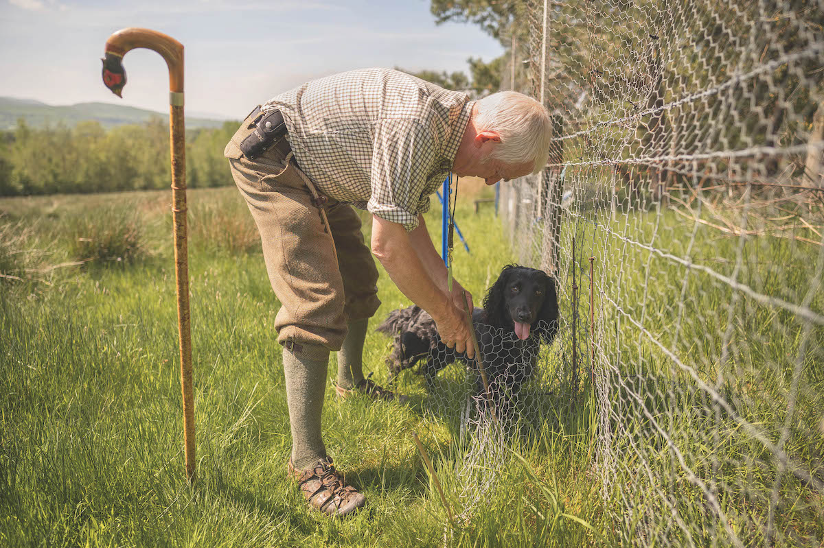 countryman with dog