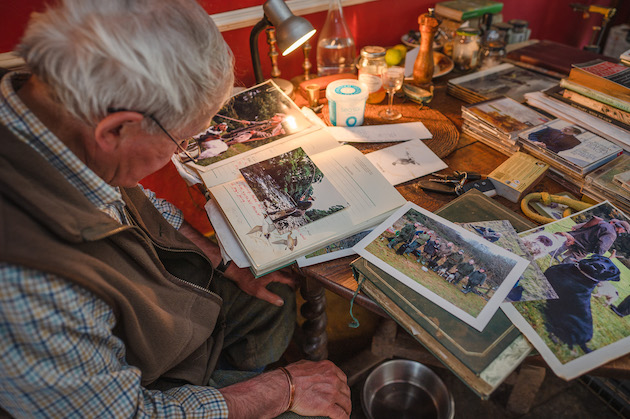 looking at old photos