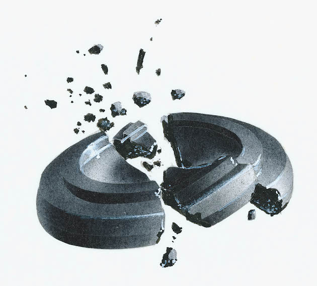 Broken clay 