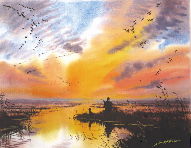 Wildfowling painting 
