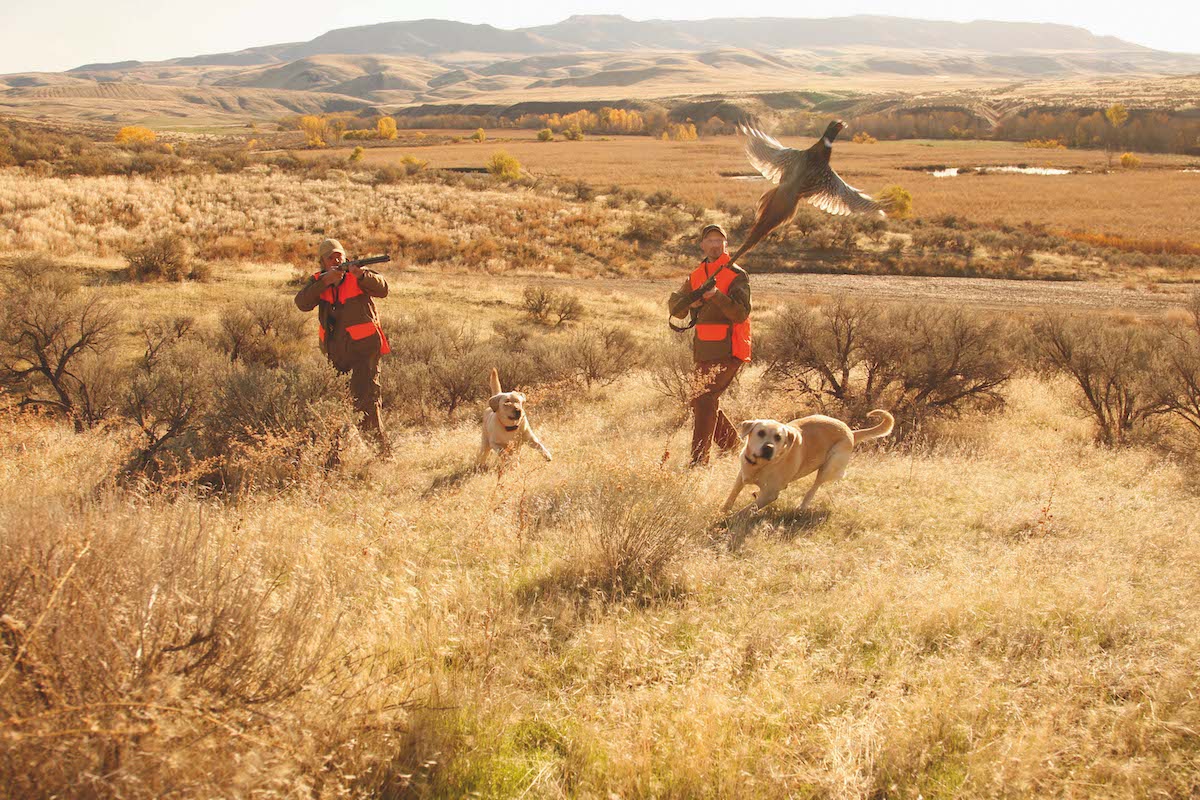 Hunters wearing orange in US