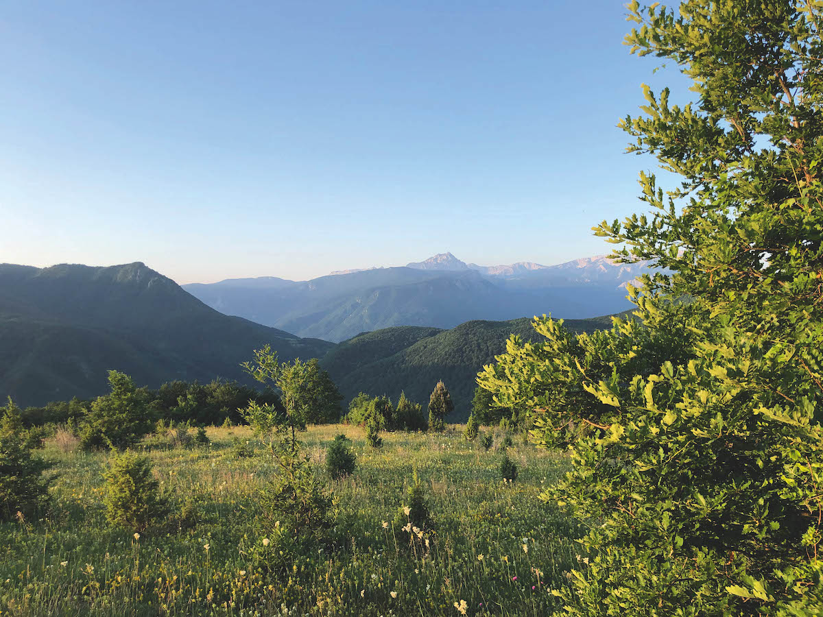 Mountains north of Sarajevo