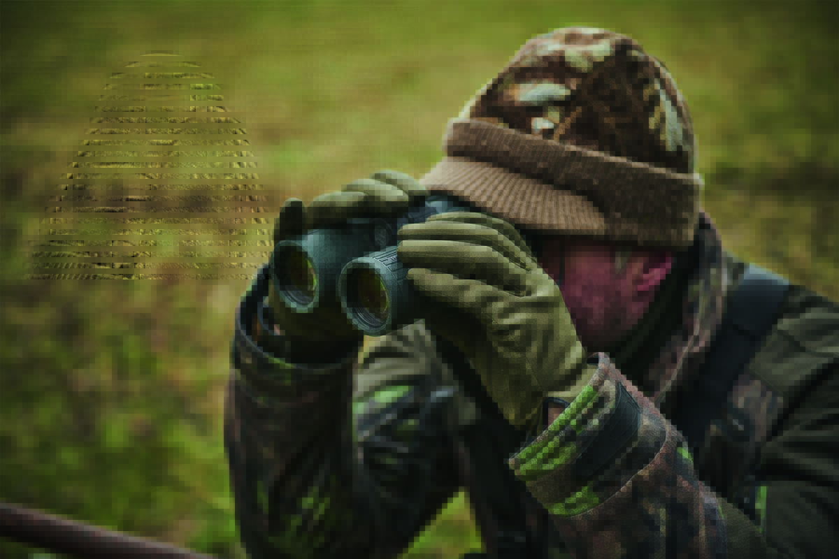 using binoculars for hunting