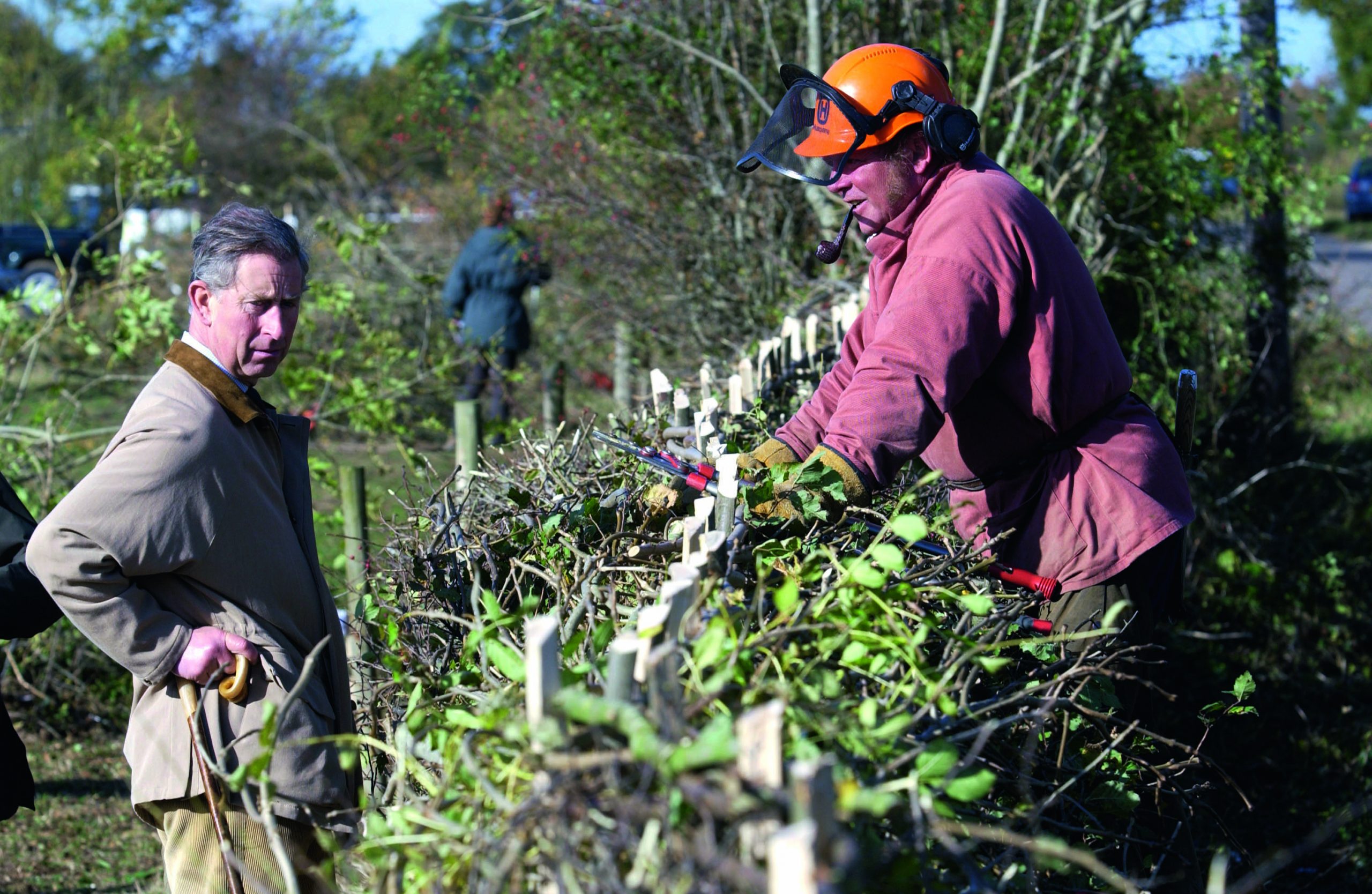 Prince of Wales attends the National Hedgelaying Championships in Gloucestershire 