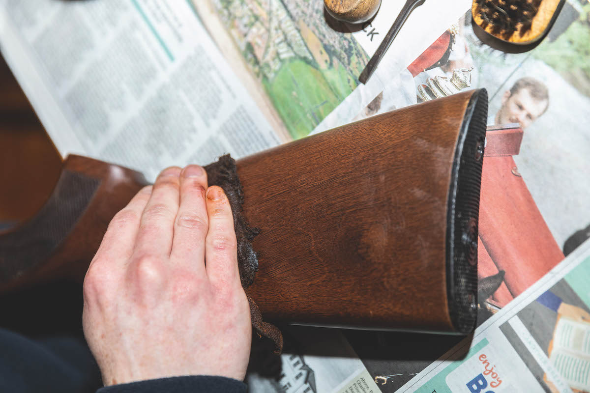 How to clean an oily gun stock