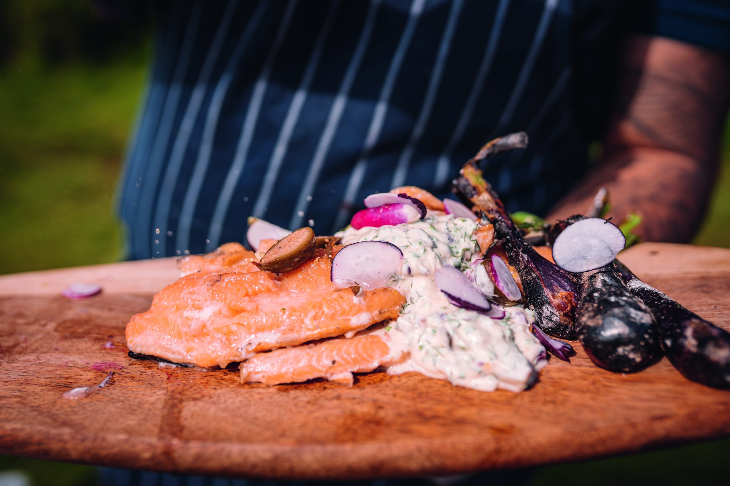 Grilled trout &#8211; from field to fork