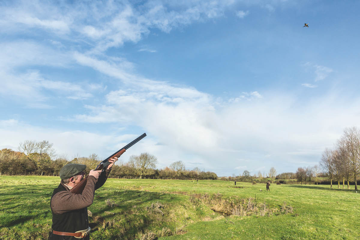 shooting shotgun