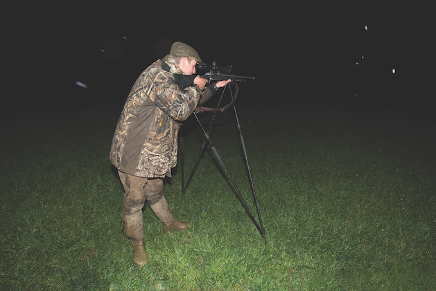 Shooting with sticks