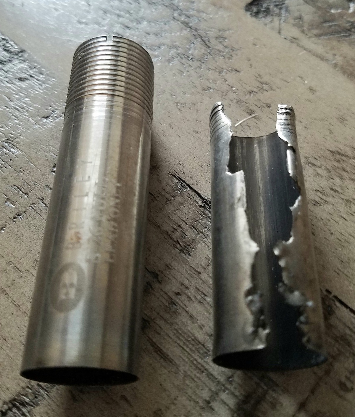 steel shot damage to chokes