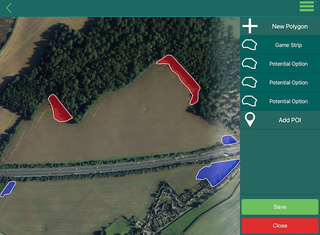 mapping field areas 