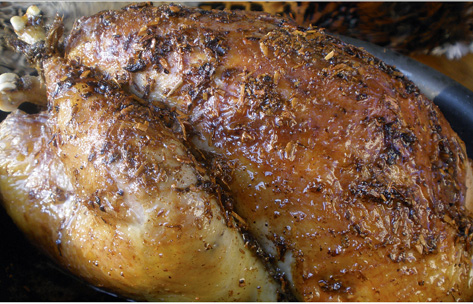 Spiced roast pheasant game cookery recipe