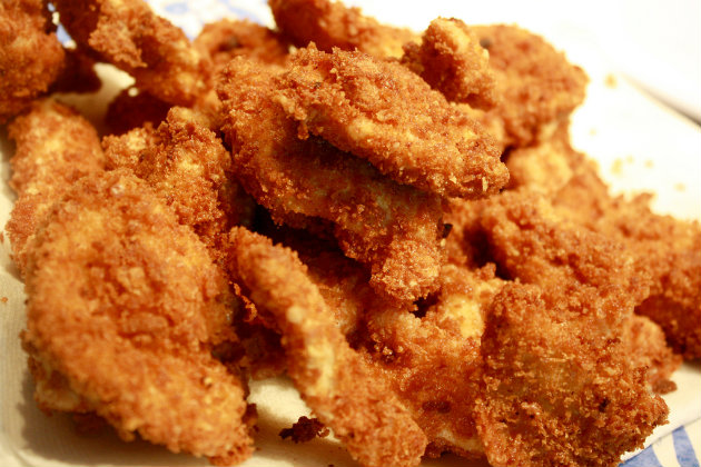 Recipe for squirrel nuggets with wild garlic mayonnaise