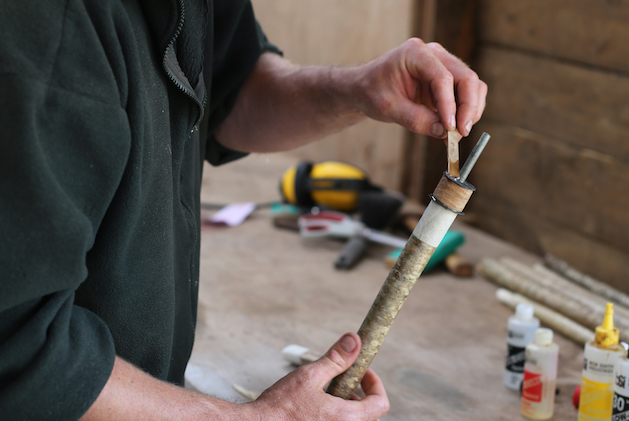 make an antler walking stick.