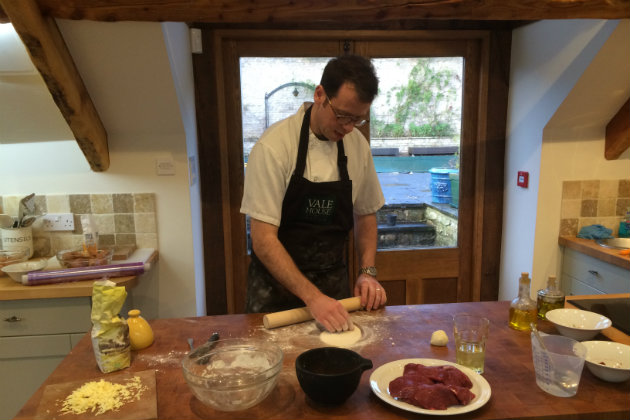 making fresh pasta 