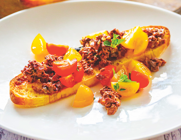 Tuscan style rabbit liver pate