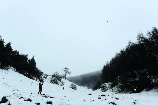 shooting in snow