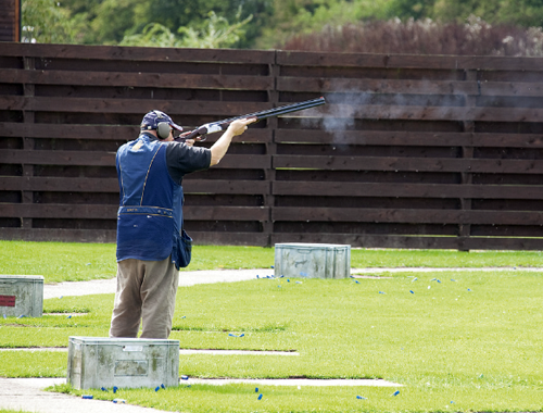 Which doubles should I take first when skeet shooting?